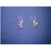 Image 1 : 14k ruby earrings