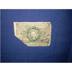 1863 5 cent bill
