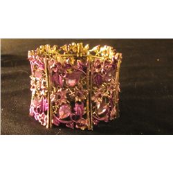 large purple cuff bracelet