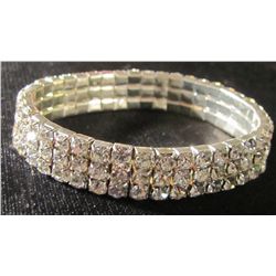 3 row bling wrist band