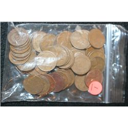 Wheat Back Penny, Various Dates & Conditions, Lot of 50