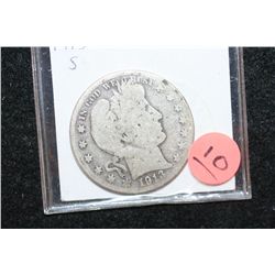 1913-S Barber Half Dollar