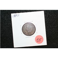 1891 Indian Head Penny