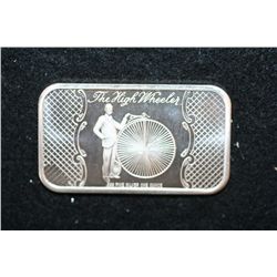 The High Wheeler Silver Ingot, .999 Fine Silver 1 Oz., Madison Mint