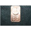 Image 1 : 2012 Copper Ingot, .999 Fine 1 Oz.