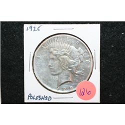 1925 Peace $1, Polished