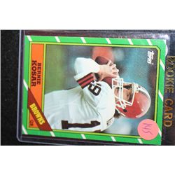 1986 NFL Topps Bernie Kosar-Cleveland Browns Rookie Football Card