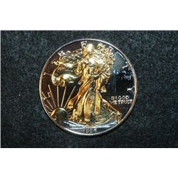1996 Silver Eagle $1, CLAD Gold Lady