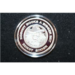 Legendary Horseshoe Casino Silver Round, 1953 Benny Binion; Nobody Books a Bigger Bet