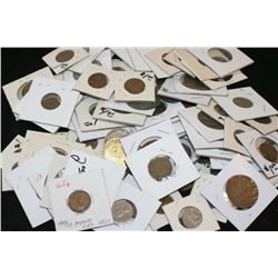 Grab Bag of US Coin, Foreign Coin, Token, Wooden Nickel, Etc., Various Dates, Conditions & Denominat