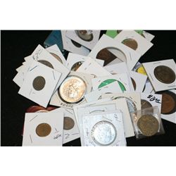Grab Bag of US Coin, Foreign Coin, Token, Wooden Nickel, Etc., Various Dates, Conditions & Denominat