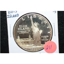 1986-S US Ellis Island Commerative $1 Coin