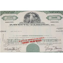 Faberge Inc. Stock Certificate Dated 1969