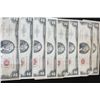 Image 1 : United States Note $2, Red Seal, Lot of 10 Dated 1953-C thru 1963