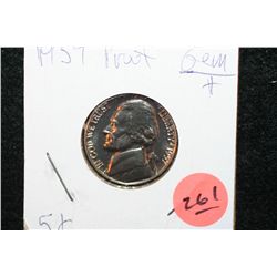 1957 Jefferson Nickel, Gem Toned, Proof