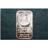 Image 1 : 2012 Copper Ingot, .999 Fine 1 Oz.
