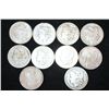 Image 1 : Silver Morgan $1, Various Dates, Low Grade, Lot of 10