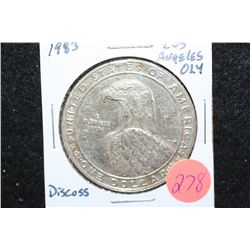 1983-S US Los Angeles XXIII Olympiad-Discus Thrower Commerative $1 Coin