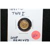 Image 1 : 1851-C Liberty $1 Gold Coin, Type I, Loop Removed
