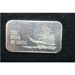 The Star of India-Mark IV Silver Ingot, .999+ Fine Silver 1 Oz.
