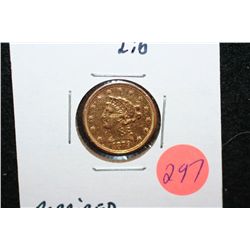 1879 Liberty $2 1/2 Gold Coin, Repaired