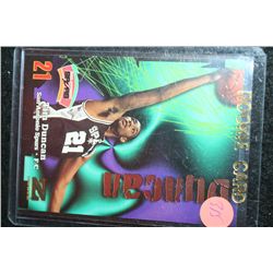 1998 NBA Skybox Tim Duncan-San Antonio Spurs Rookie Basketball Card