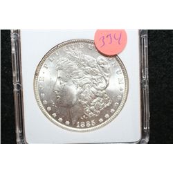 1885 Silver Morgan $1, MCPCG Graded MS65