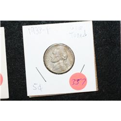 1938 Jefferson Nickel, Gem Toned