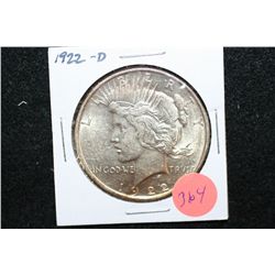 1922-D Peace $1