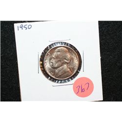 1950 Jefferson Nickel