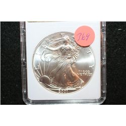 2001 Silver Eagle $1, MCPCG Graded MS70