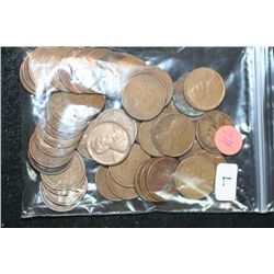 Wheat Back Penny, Various Dates & Conditions, Lot of 50