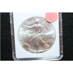 2001 Silver Eagle $1, MCPCG Graded MS70