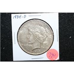 1934-D Peace $1