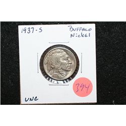 1937-S Buffalo Nickel, UNC
