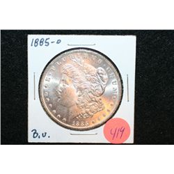 1885-O Silver Morgan $1, BU