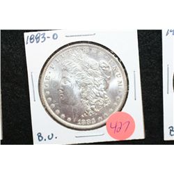 1883-O Silver Morgan $1, BU