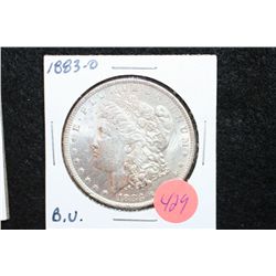 1883-O Silver Morgan $1, BU