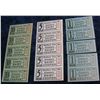 507. Group of 1c, 5c, & 10c Watford City Creamery, North Dakota Dairy Coupons.