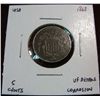 Image 1 : 1477. 1868 US Shield Nickel. VF Detail Corrosion.
