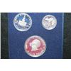 Image 2 : 1976-S US Bicentennial Mint Silver Three Coin Proof Set, 40% Silver