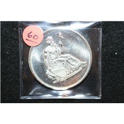 Seated Liberty Silver Round; .999 Silver 1 Oz.