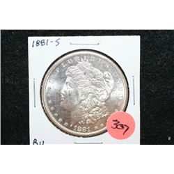 1881-S Silver Morgan $1, BU