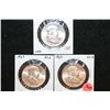 Image 1 : 1963 Ben Franklin Half Dollar, UNC, Lot of 3