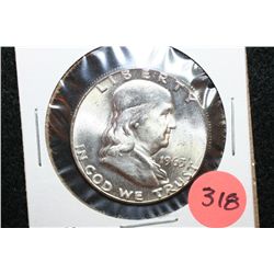 1963 Ben Franklin Half Dollar, UNC