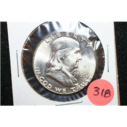 1963 Ben Franklin Half Dollar, UNC