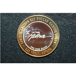 Las Vegas Hilton Limited Edition Two-Tone $10 Gaming Token, .999 Fine