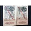 Image 1 : 1922 German 1,000 Fintaufend Mark Foreign Bank Note, Lot of 2