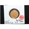 Image 1 : 1854-O Indian Princess $3 Gold Coin, Better Date, VF, Loop Removed