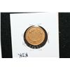Image 2 : 1854-O Indian Princess $3 Gold Coin, Better Date, VF, Loop Removed
